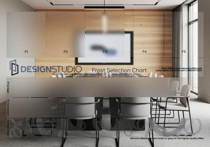 Design Studio Frost Selection Chart